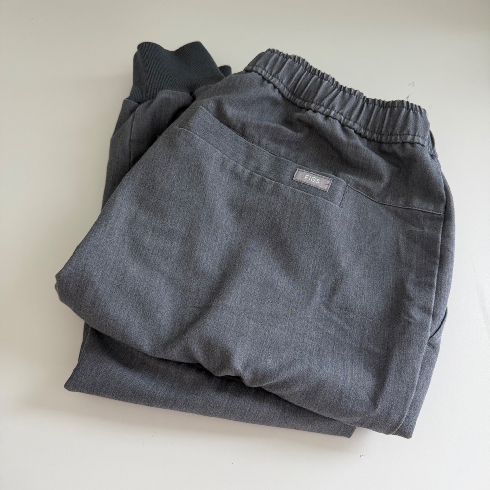 Figs Tansen Jogger Scrub Pants Gray Men's Medium Nursing Healthcare